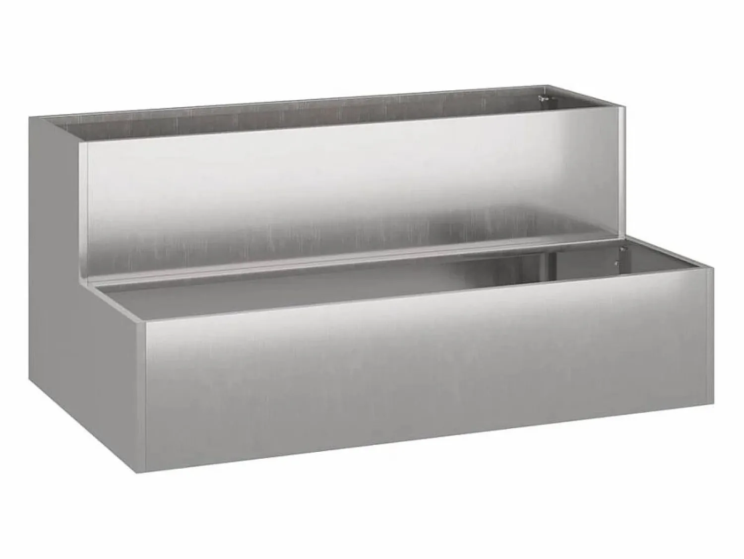 Clearance Maceta para Jardín | Jardinera | Macetero 100 x 60 x 45 cm Acero inoxidable Macetero