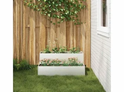 Clearance Maceta para Jardín | Jardinera | Macetero 100 x 60 x 45 cm Acero inoxidable Macetero