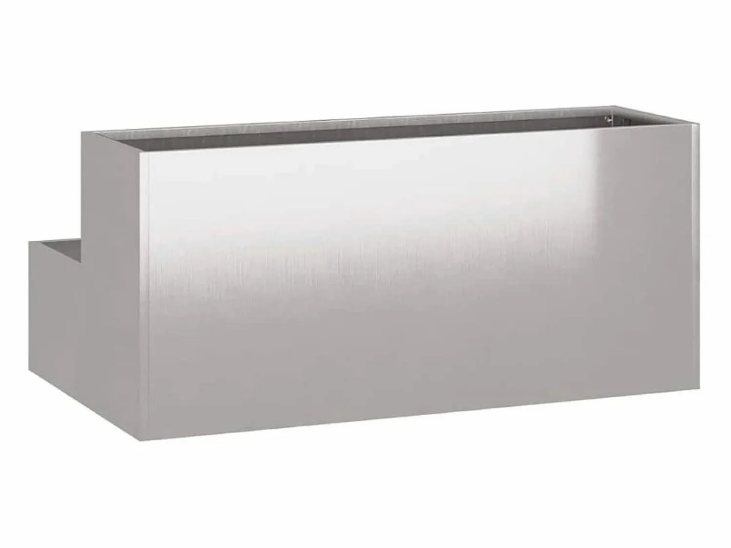 Clearance Maceta para Jardín | Jardinera | Macetero 100 x 60 x 45 cm Acero inoxidable Macetero