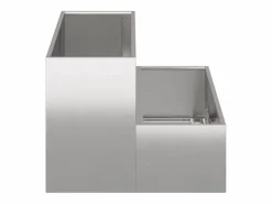 Clearance Maceta para Jardín | Jardinera | Macetero 100 x 60 x 45 cm Acero inoxidable Macetero