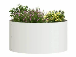 Clearance Maceta para Jardín | Jardinera | Macetero 40 x 40 x 20 cm Acero Blanco