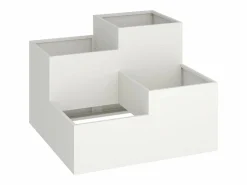 Hot Maceta para Jardín | Jardinera | Macetero 100 x 100 x 60 cm Acero Blanco