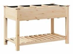 Maceta para Jardín | Jardinera | Macetero con estante 115 x 59 x 76.5 cm