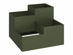 Hot Maceta para Jardín | Jardinera | Macetero oliva 80 x 80 x 60 cm Acero Macetero