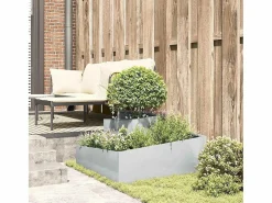 Clearance Maceta para Jardín | Jardinera | Macetero 80 x 80 x 50 cm Acero galvanizado Macetero