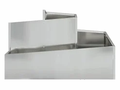 Clearance Maceta para Jardín | Jardinera | Macetero 80 x 80 x 50 cm Acero galvanizado Macetero