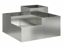 Maceta para Jardín | Jardinera | Macetero 80 x 80 x 48 cm Acero galvanizado