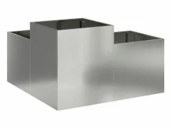 Maceta para Jardín | Jardinera | Macetero 80 x 80 x 48 cm Acero galvanizado