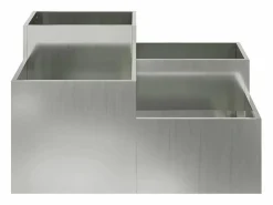 Maceta para Jardín | Jardinera | Macetero 80 x 80 x 48 cm Acero galvanizado