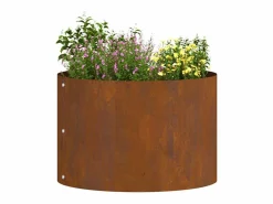 Online Maceta para Jardín | Jardinera | Macetero Marrón 30 x 30 x 20 cm Acero oxidado Macetero