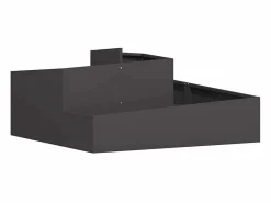 Online Maceta para Jardín | Jardinera | Macetero 100 x 100 x 50 cm Acero Negro