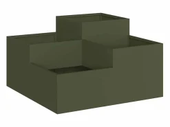 Sale Maceta para Jardín | Jardinera | Macetero oliva 80 x 80 x 48 cm Acero Verde