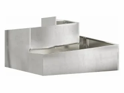 Sale Maceta para Jardín | Jardinera | Macetero 80 x 80 x 50 cm Acero inoxidable Plateado