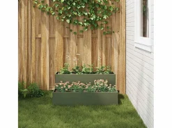 Maceta para Jardín | Jardinera | Macetero oliva 100 x 60 x 45 cm Acero