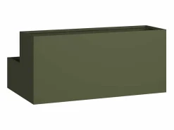 Maceta para Jardín | Jardinera | Macetero oliva 100 x 60 x 45 cm Acero