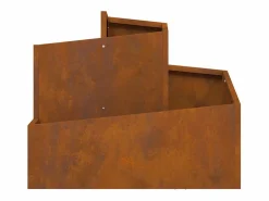 New Maceta para Jardín | Jardinera | Macetero Marrón 60 x 60 x 50 cm Acero oxidado Marru00f3n