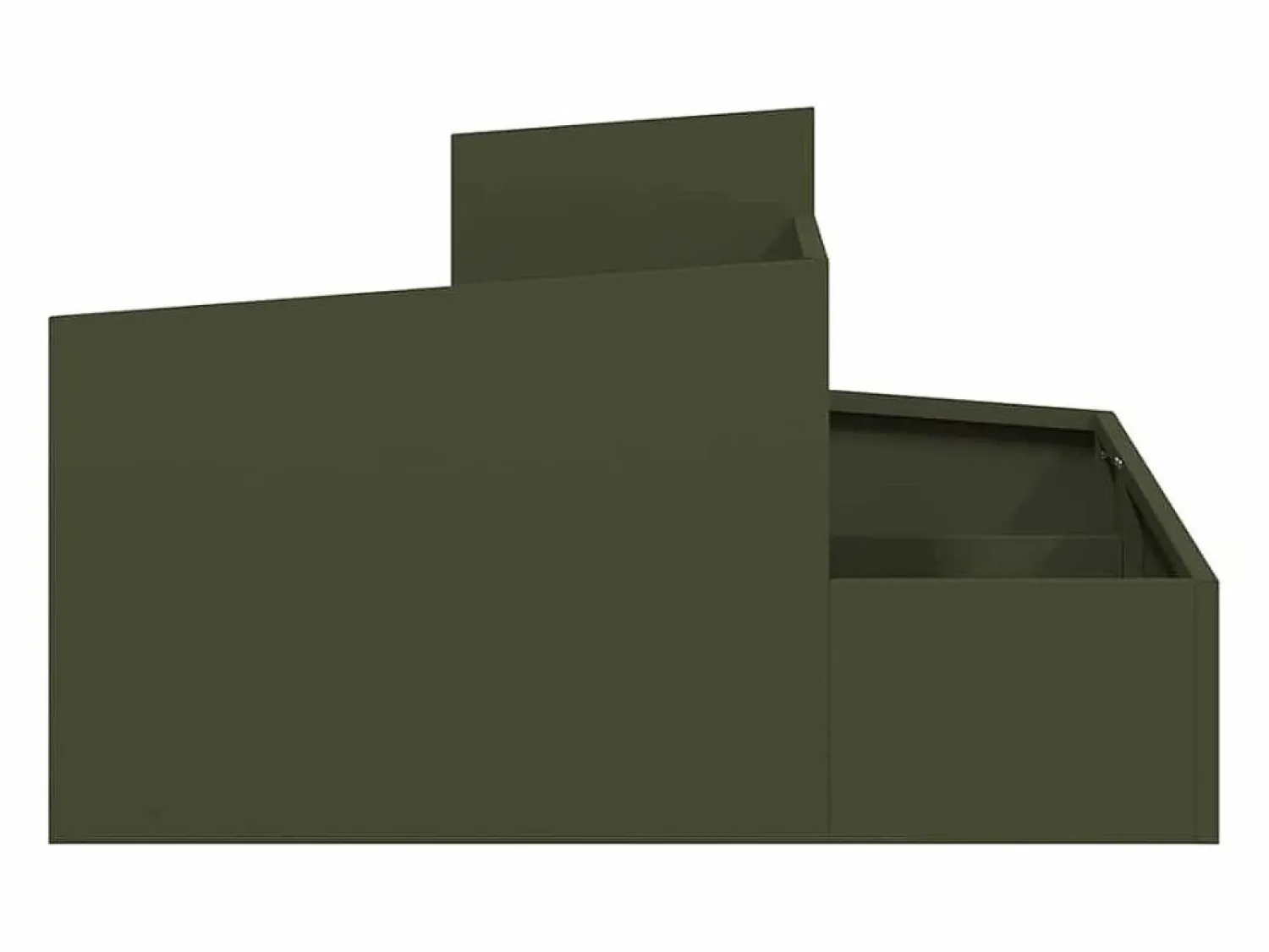 Outlet Maceta para Jardín | Jardinera | Macetero oliva 80 x 80 x 50 cm Verde