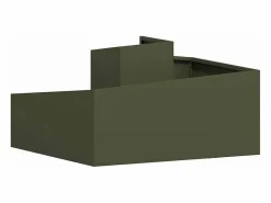 Outlet Maceta para Jardín | Jardinera | Macetero oliva 80 x 80 x 50 cm Verde