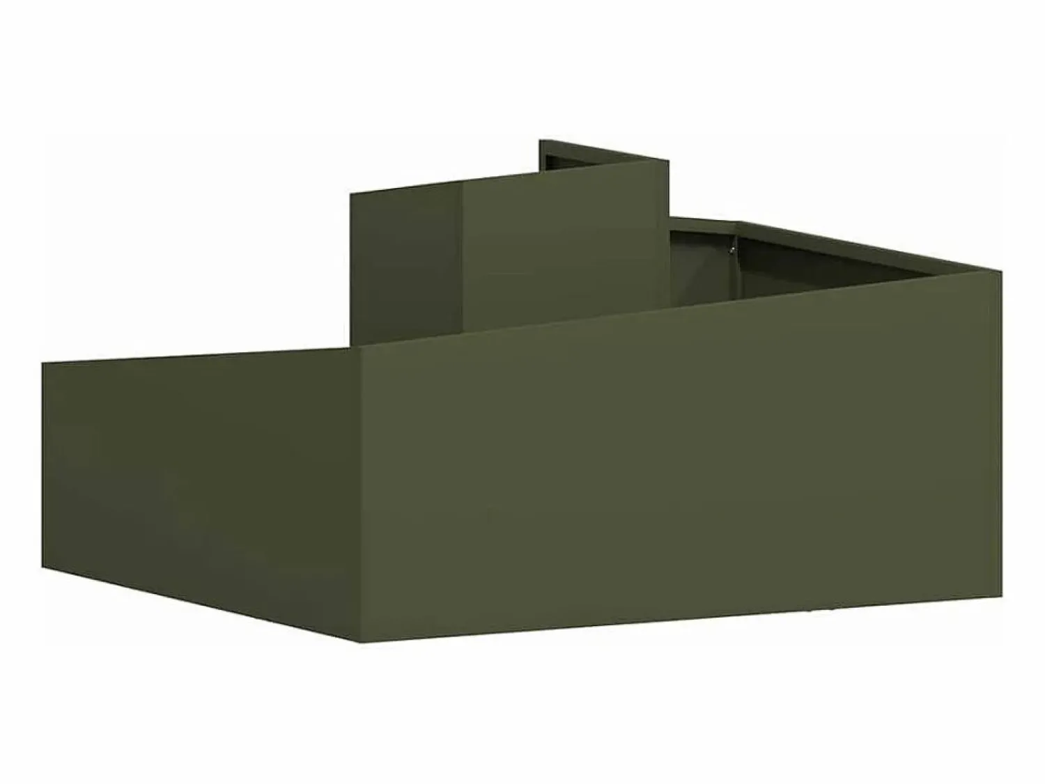 Outlet Maceta para Jardín | Jardinera | Macetero oliva 80 x 80 x 50 cm Verde