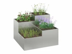 Maceta para Jardín | Jardinera | Macetero 100 x 100 x 60 cm Acero galvanizado