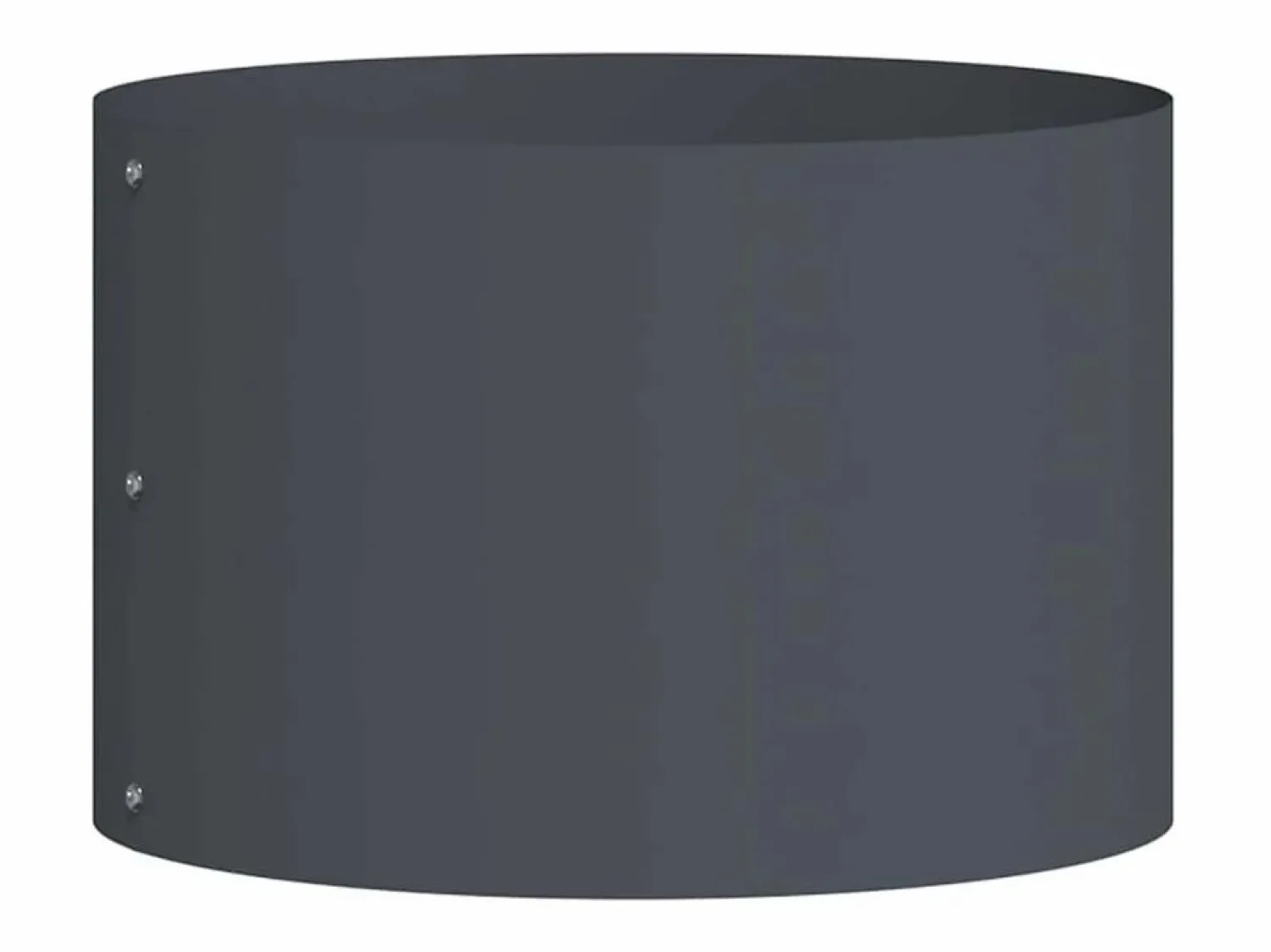 Clearance Maceta para Jardín | Jardinera | Macetero Antracita 30 x 30 x 20 cm Acero Gris
