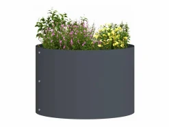 Clearance Maceta para Jardín | Jardinera | Macetero Antracita 30 x 30 x 20 cm Acero Gris