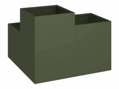 Best Maceta para Jardín | Jardinera | Macetero oliva 100 x 100 x 60 cm Acero Macetero