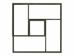 Maceta para Jardín | Jardinera | Macetero oliva 60 x 60 x 50 cm Acero