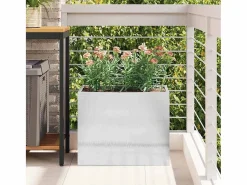 Maceta para Jardín | Jardinera | Macetero 50 x 32 x 40 cm Acero inoxidable