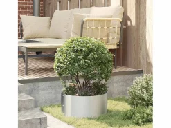 Sale Maceta para Jardín | Jardinera | Macetero 40 x 40 x 20 cm Acero galvanizado Plateado