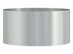 Sale Maceta para Jardín | Jardinera | Macetero 40 x 40 x 20 cm Acero galvanizado Plateado