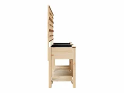 Sale Maceta para Jardín | Jardinera | Macetero con estante 203.5 x 54 x 152.5 cm Beige