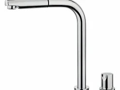 Magic Grifo mezclador fregadero cromado abatible extraíble 2 orificios 'especial ventana Grifo De Cocina