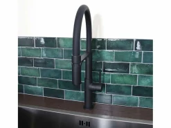 Hot Essebagno Magneto Mezclador monomando de fregadero con teleducha Negro