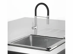 Hot Essebagno Magneto Mezclador monomando de fregadero con teleducha cromo Plateado