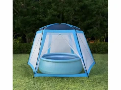Maison Exclusive Carpa para piscina de tela 500x433x250 cm Azul