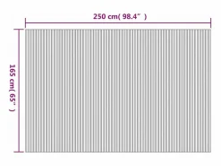 Discount Mampara de bambú 250 x 165 cm Natural Beige