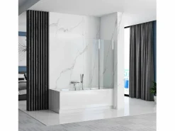 Outlet Mampara De Baño Agat 80 Chrome Mampara De Bañera