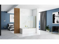 Rea Mampara De Baño Fabian 100 Brush Gold