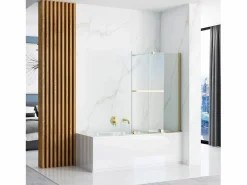 Discount Rea Mampara De Baño Fabian 100 Gold Dorado