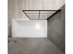 Rea Mampara De Baño Lagos-1 70 Black