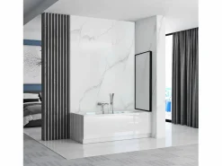 Hot Rea Mampara De Baño Lagos 80 Black Negro