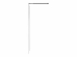 Shower & Design Mampara de ducha - 120 x 200 cm - mate - POMARO