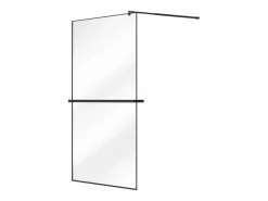 Shower & Design Mampara de ducha - Toallero y estante - 120x200 cm - - BONPERO