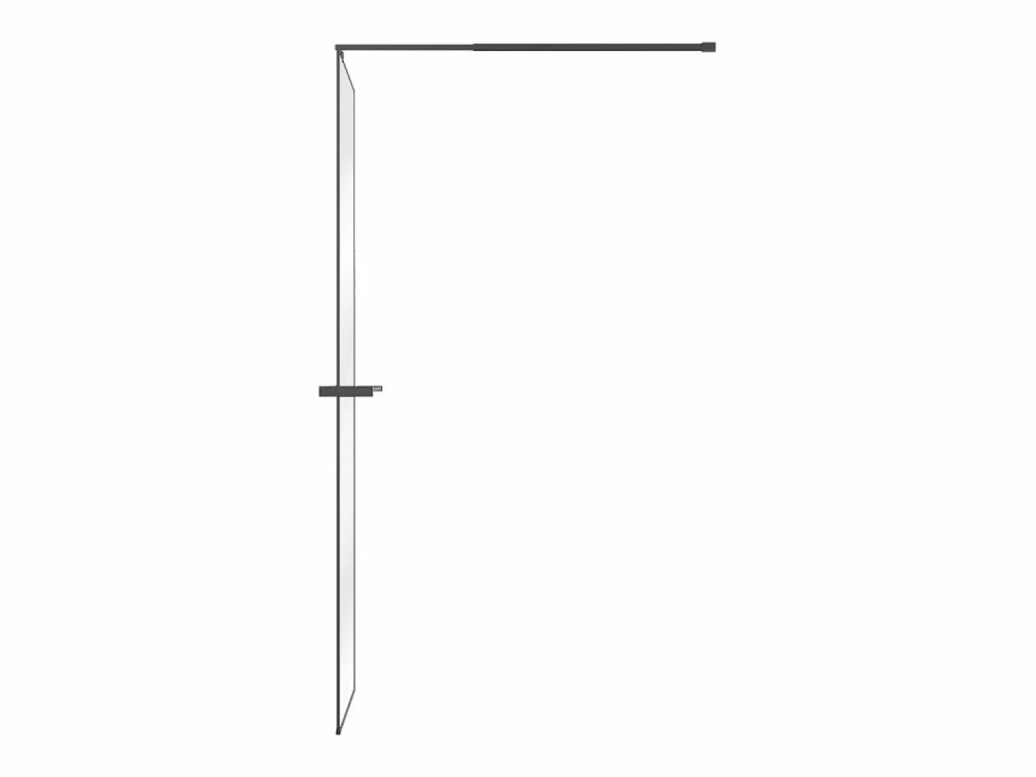 Shower & Design Mampara de ducha - Toallero y estante - 120x200 cm - - BONPERO