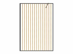 Shower & Design Mampara de ducha de aluminio - Efecto madera - 120 x 200 cm - TOPEKA