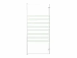 Sale Mampara de ducha de vidrio templado a rayas 120x140 cm ES204707 Mampara De Bañera