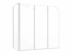 Online Mampara de ducha de vidrio templado transparente 120x69x130 cm ES997426 Negro