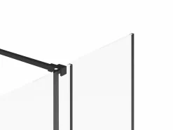 Outlet Mampara de ducha estilo industrial en mate, 140 x 200 cm, cristal templado YOREM Mampara De Ducha