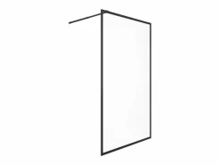 Online Mampara de ducha estilo italiano, 100 x 200 cm, mate, vidrio templado, AMBERI Mampara De Ducha